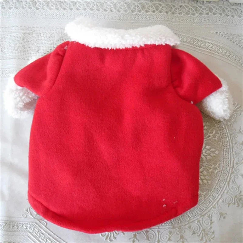 Cute Santa Dog Costume – Christmas Pet Outfit for Small Dogs | EURO VIBE