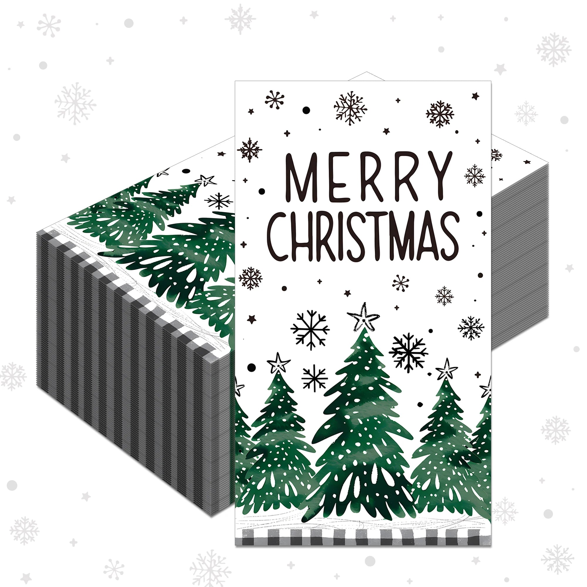 Christmas Disposable Paper Napkins Festive Party Set – EURO VIBE