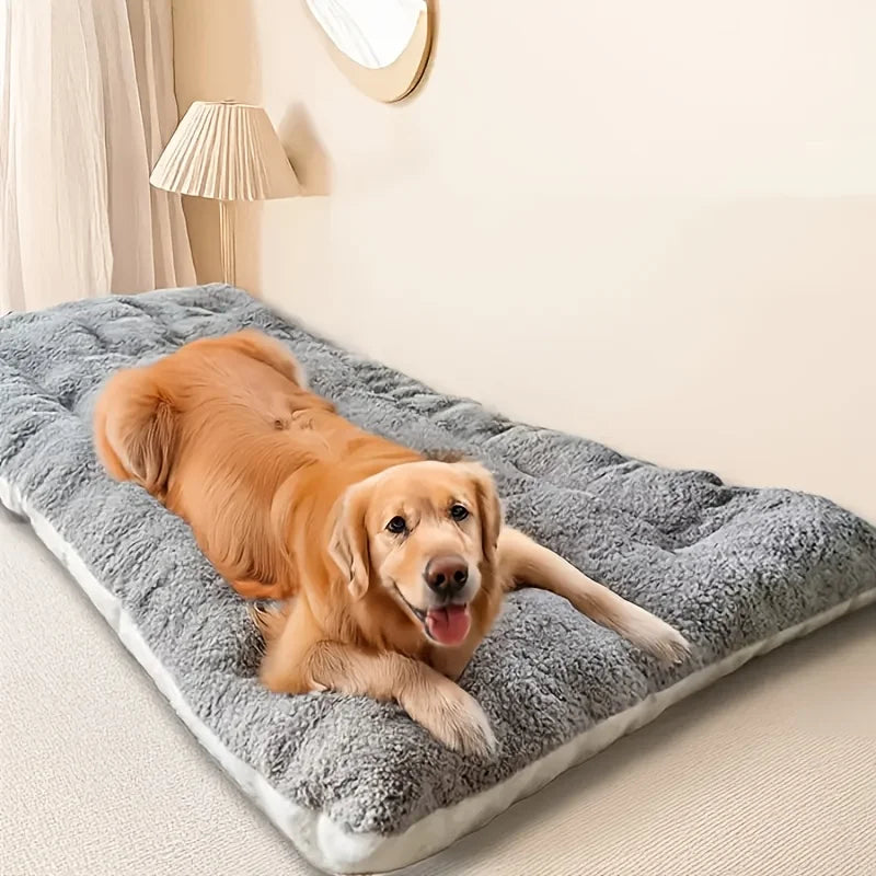 EURO VIBE Luxury Plush Dog Bed – Soft, Cosy & Washable UK
