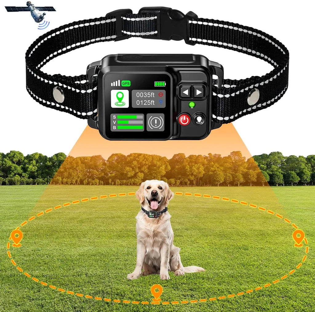 EURO VIBE GPS Dog Tracker Collar – Long-Range Safe Outdoor Pet Tracking