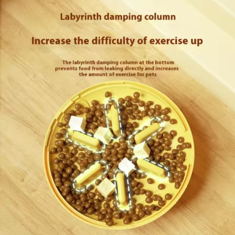 EURO VIBE Cat Treat Dispenser | Interactive Puzzle Feeder Toy
