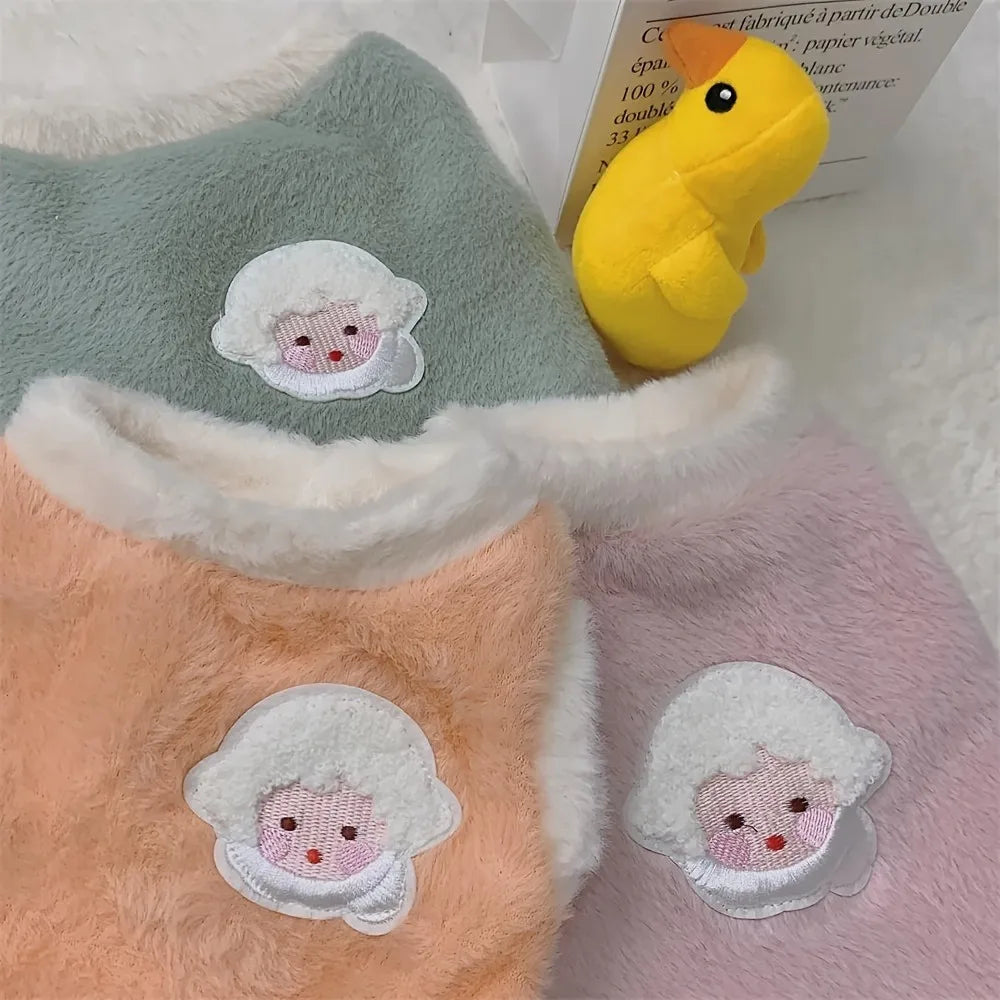 EURO VIBE Soft Fleece Cat Winter Vest – Warm & Cute Pet Outfit UK