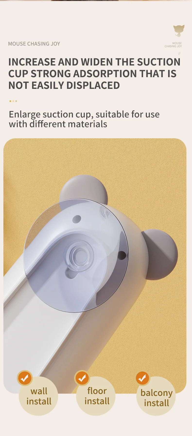 Smart Cat Toy Wall Mounted Mouse Chaser Interactive Pet Toy UK