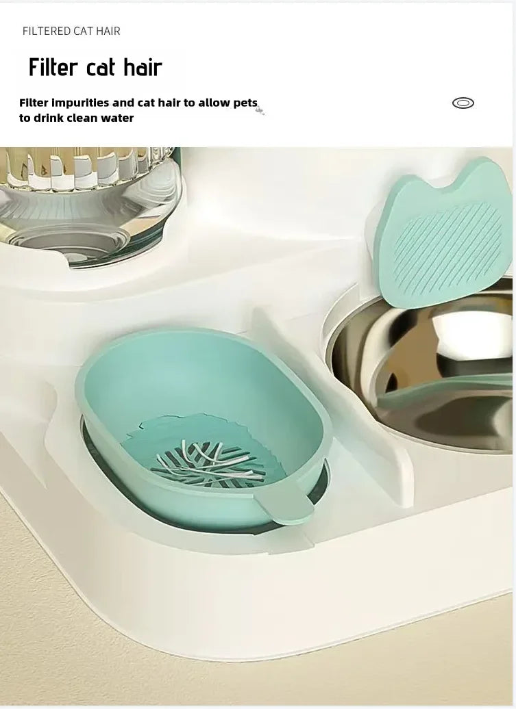 “2-in-1 Automatic Pet Feeder with Water Dispenser | Cat & Dog Feeder UK”