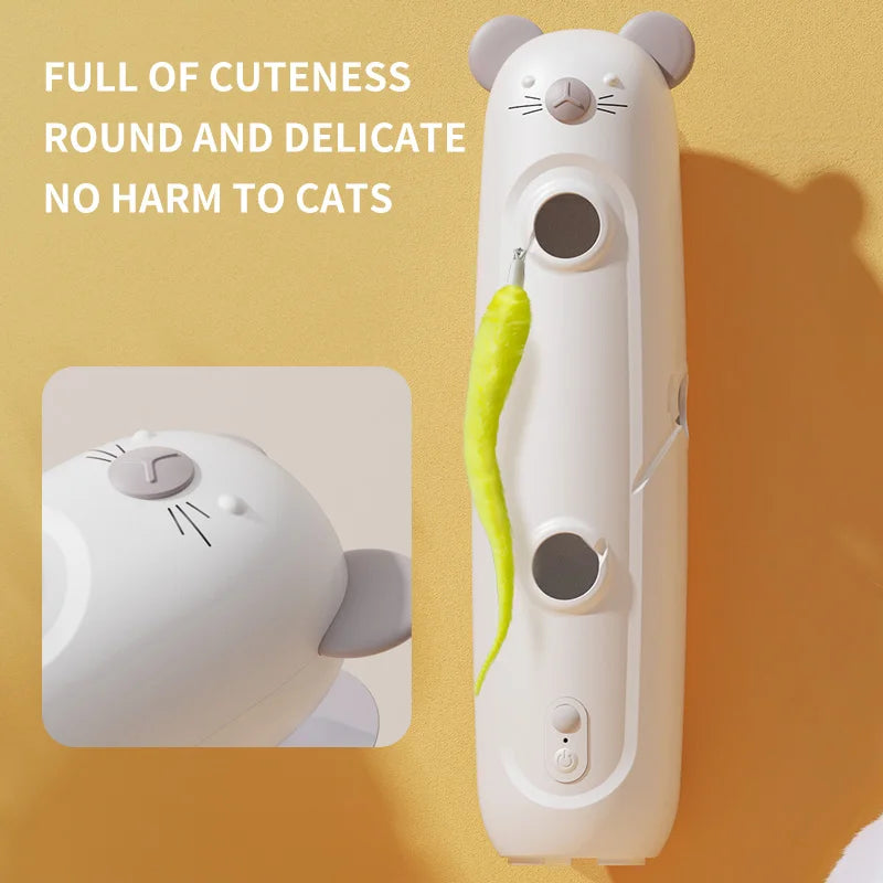 Smart Cat Toy Wall Mounted Mouse Chaser Interactive Pet Toy UK
