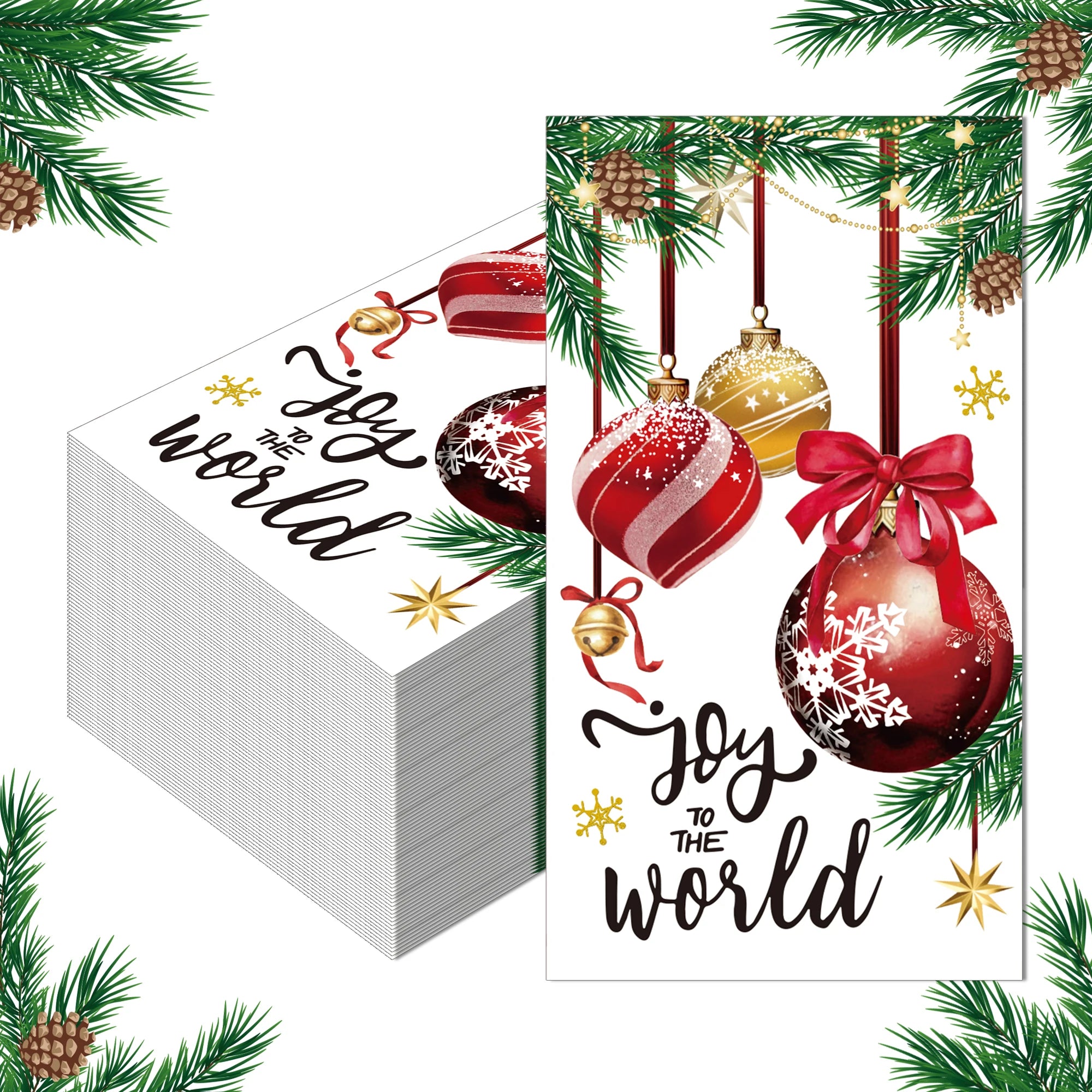 Christmas Disposable Paper Napkins Festive Party Set – EURO VIBE