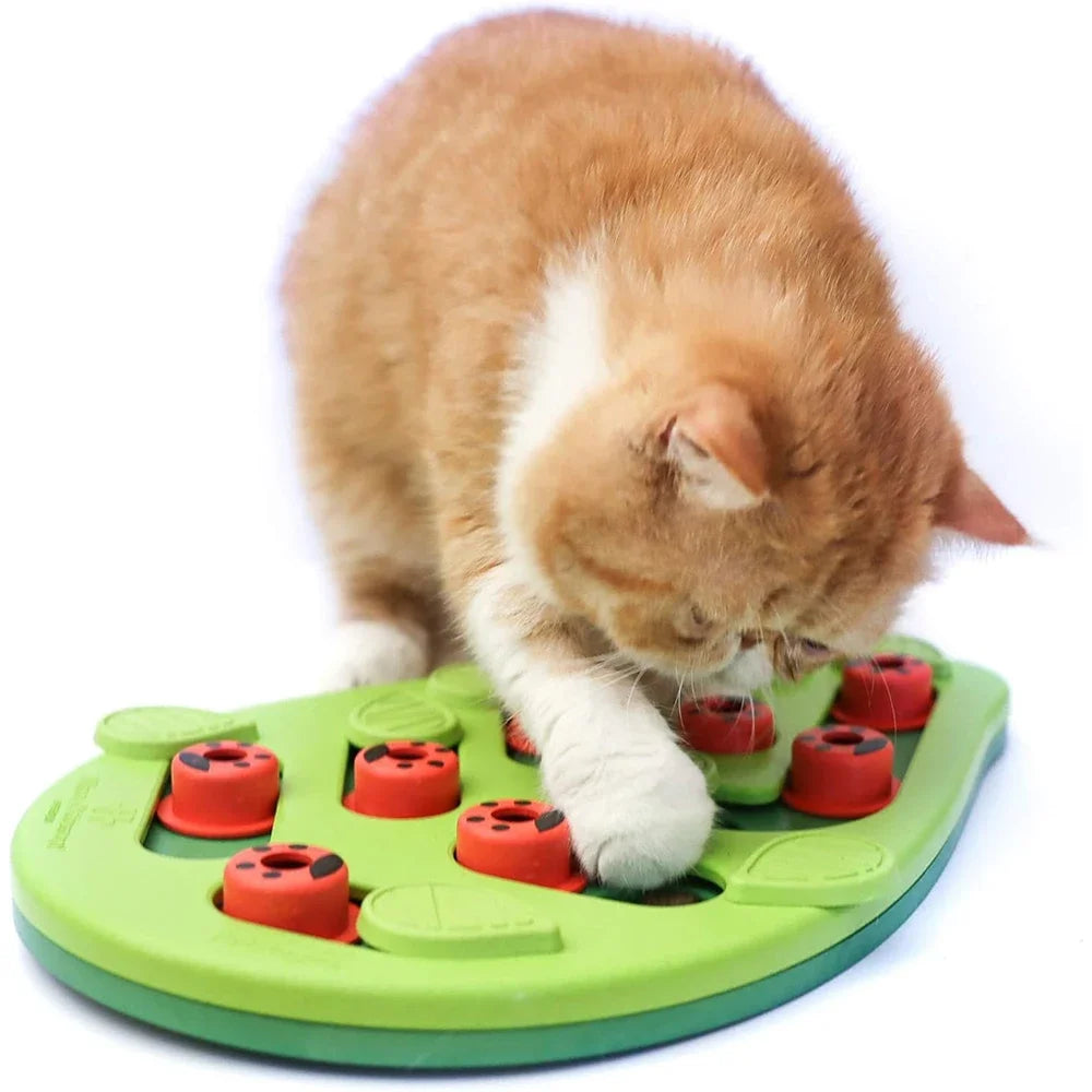 EURO VIBE Cat Puzzle Feeder | Interactive Slow Feeding Toy