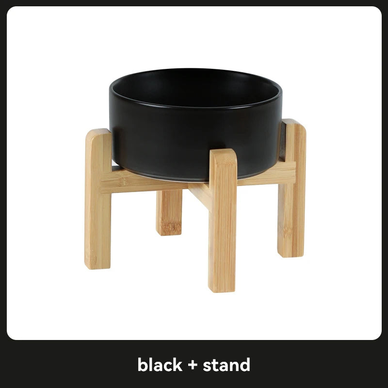 “Modern Elevated Pet Feeding Bowl Set – Raised Dog & Cat Feeder