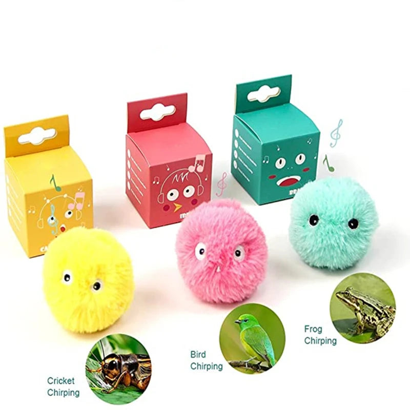 Smart Interactive Cat Toy Ball with Sound & Catnip | EURO VIBE