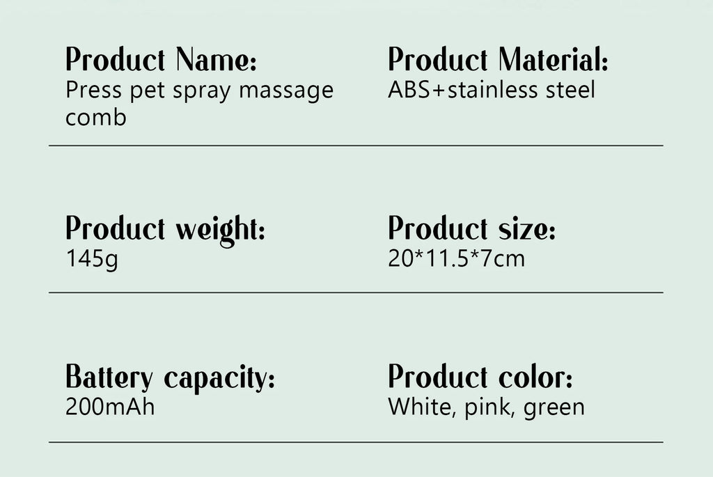 EURO VIBE Pet Grooming Brush – One-Click Hair Removal for Cats & Dogs