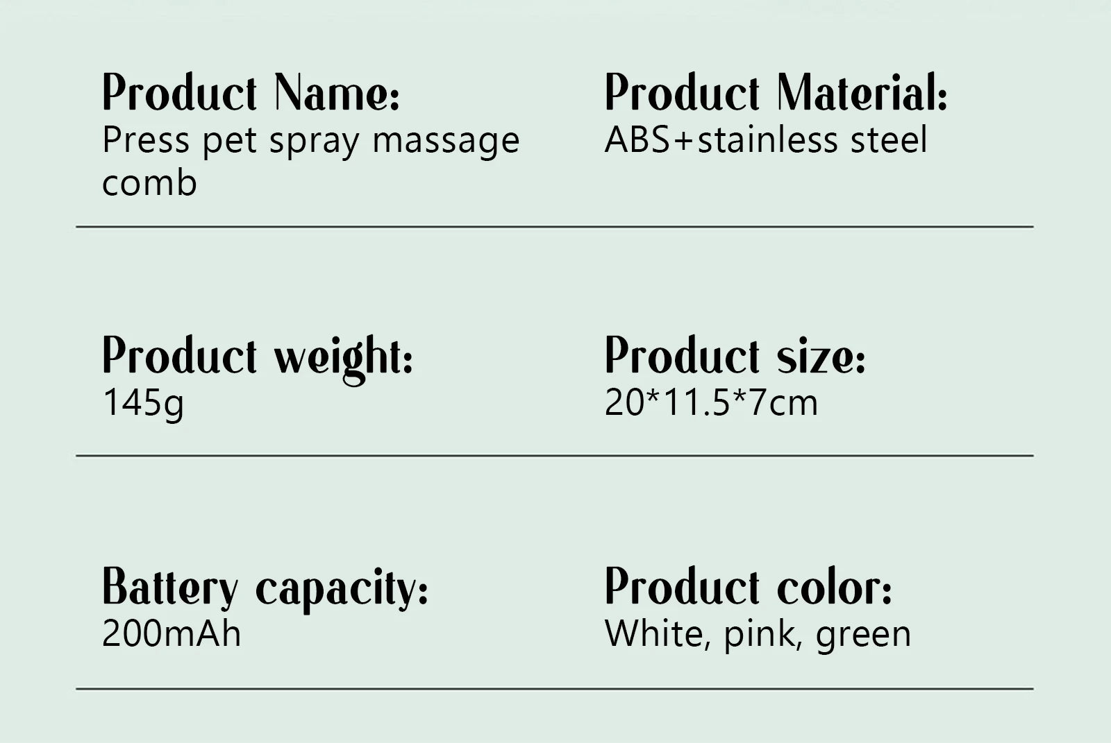 EURO VIBE Pet Grooming Brush – One-Click Hair Removal for Cats & Dogs