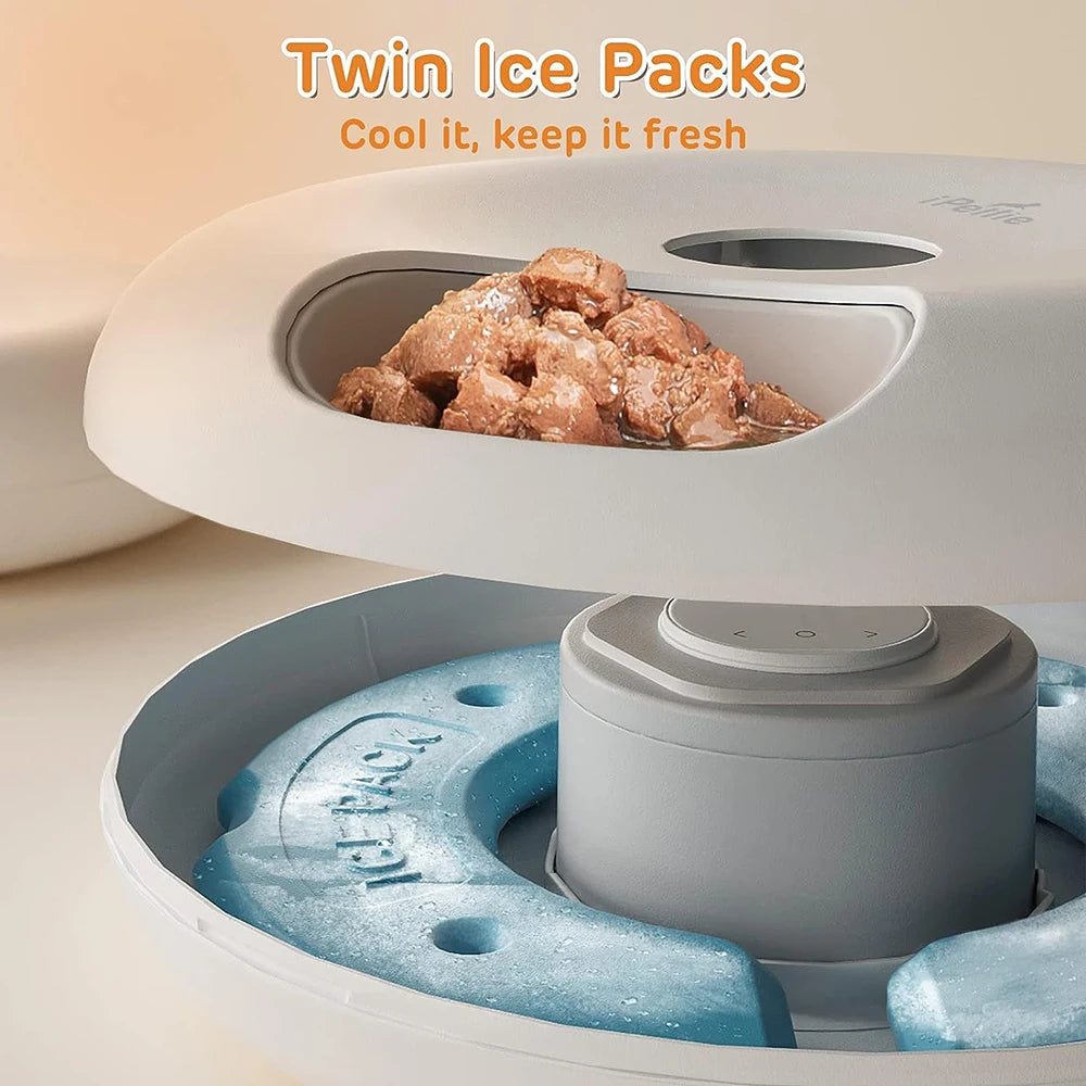 EURO VIBE Slow Feeder Dog Bowl with Food Storage – 500g