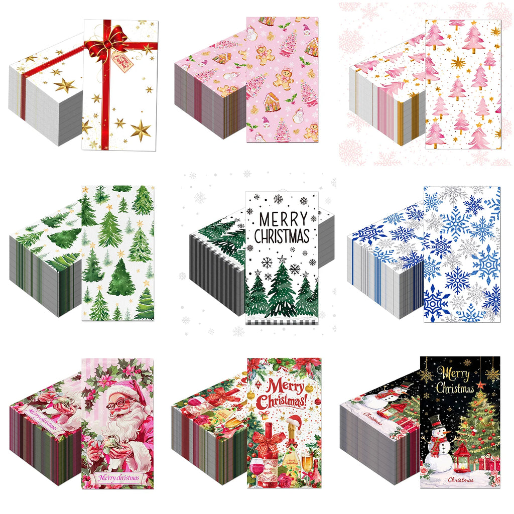 Christmas Disposable Paper Napkins Festive Party Set – EURO VIBE