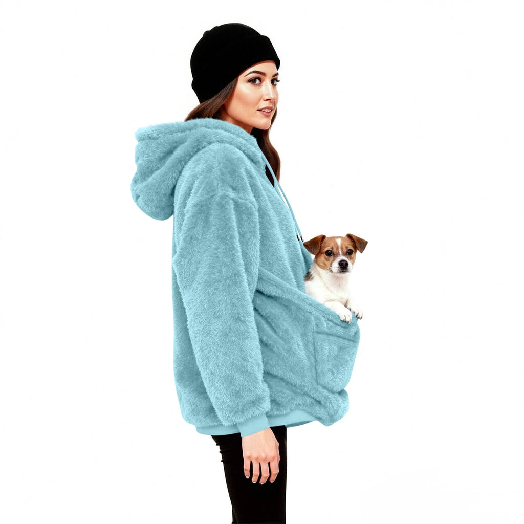 Women’s Fleece Hoodie | Casual Long Sleeve Hooded Top for Autumn Winter