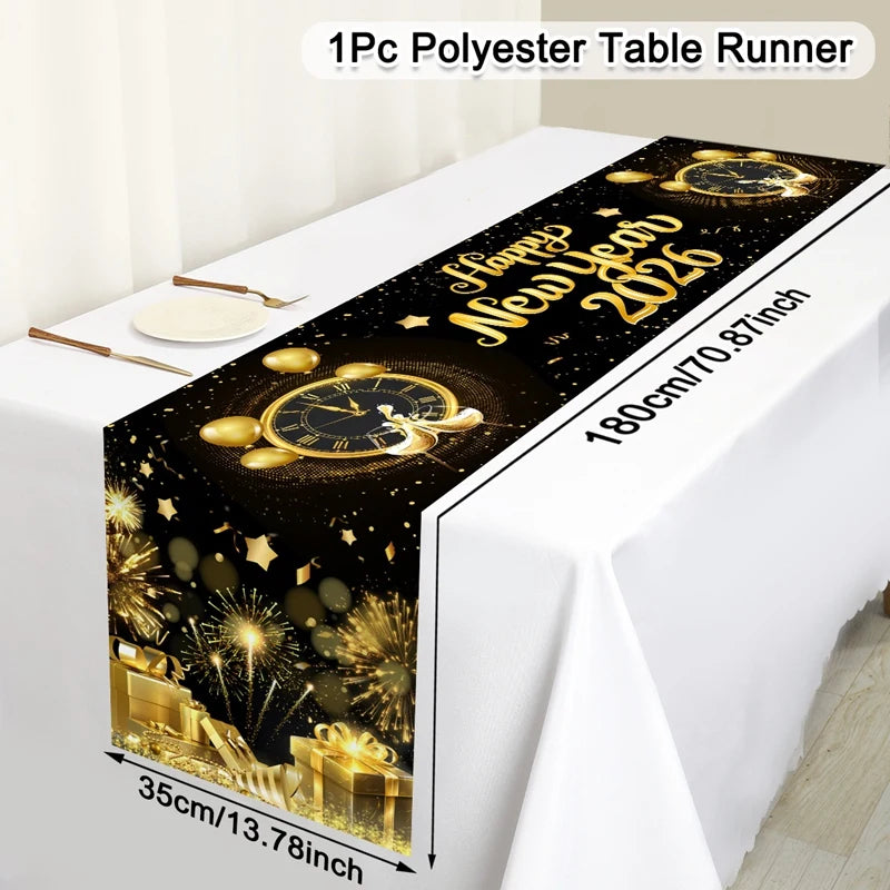 New Year 2026 Table Runner – Party Table Decor UK | EURO VIBE