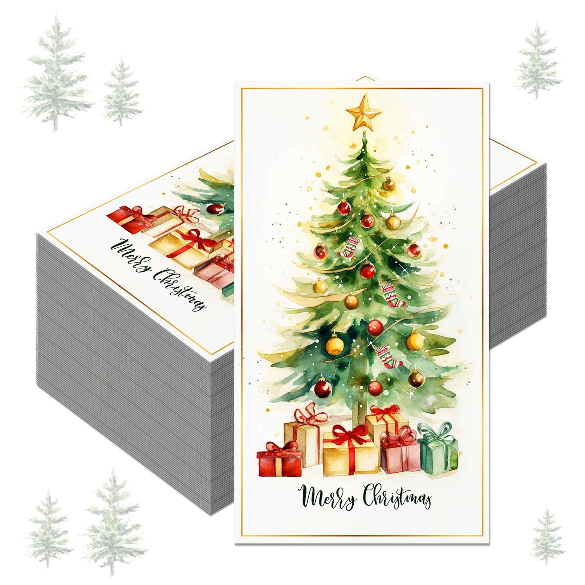 Christmas Disposable Paper Napkins Festive Party Set – EURO VIBE