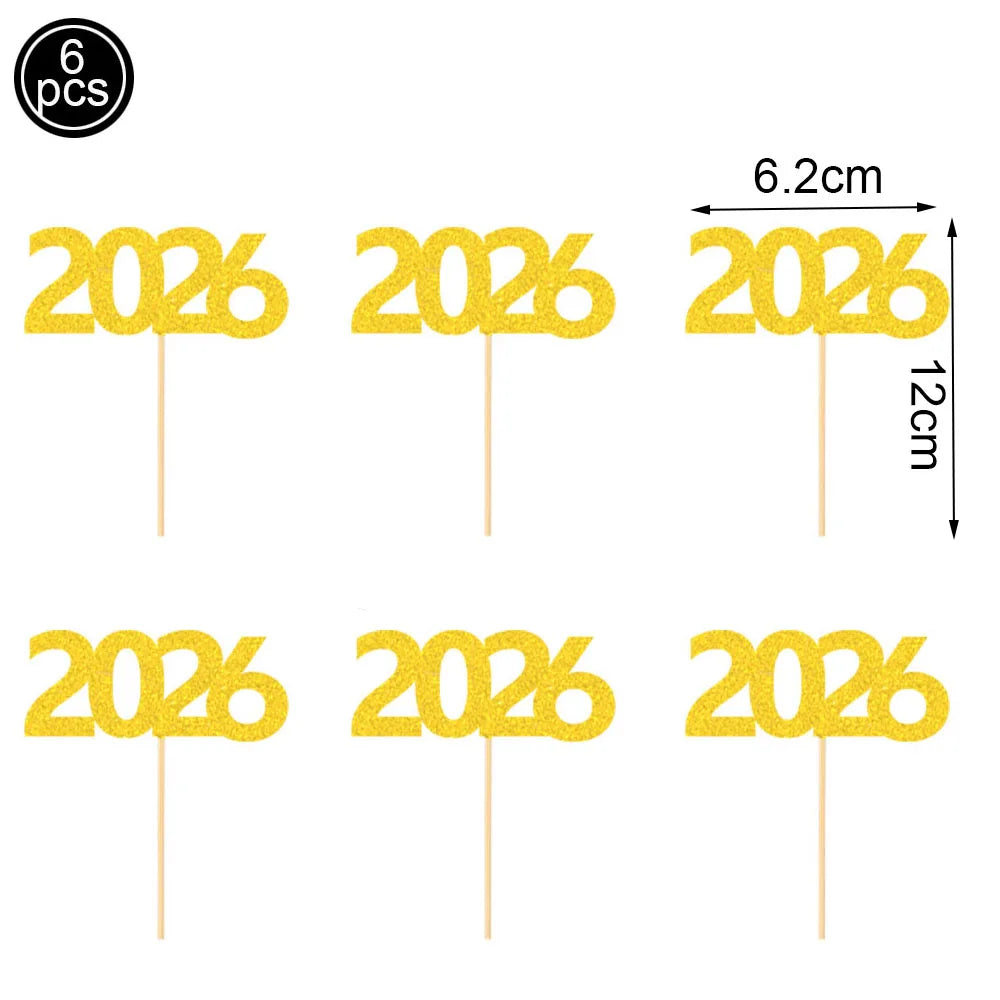 New Year 2026 Party Props Set | Hats, Frames & Glasses – EURO VIBE