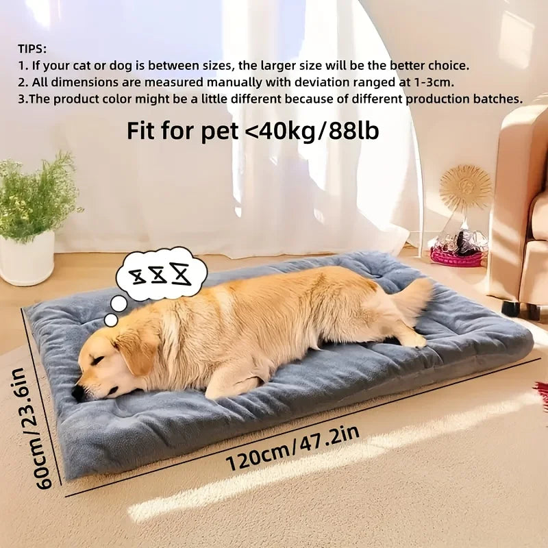 EURO VIBE Luxury Plush Dog Bed – Soft, Cosy & Washable UK