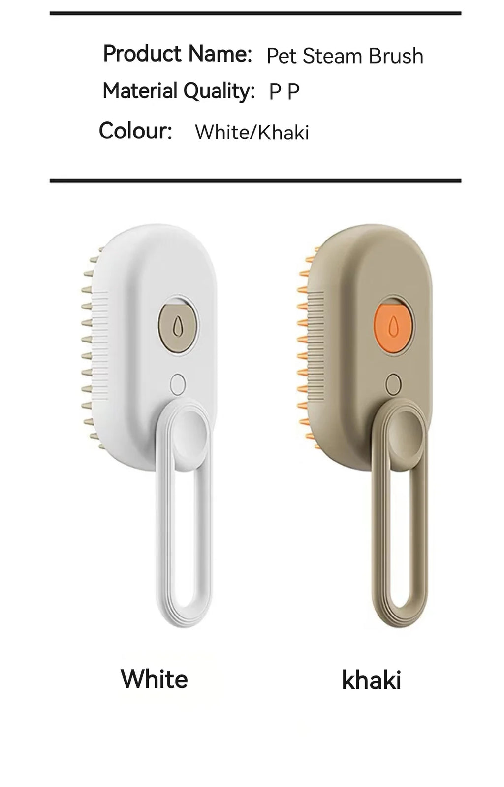 EURO VIBE Steam Pet Grooming Brush for Dogs & Cats – Hair Remover