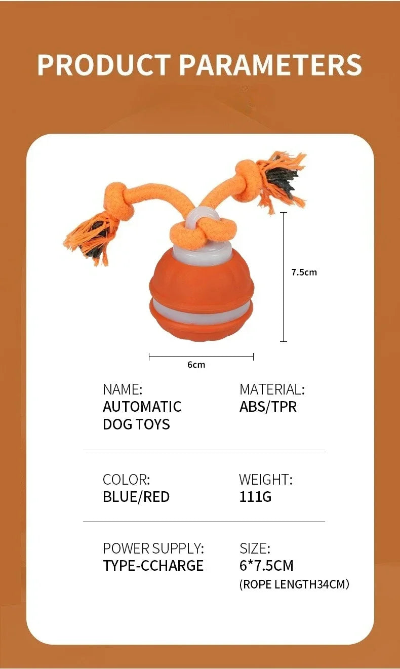 EURO VIBE Interactive Dog Rope Toy with Suction Cup & Ball
