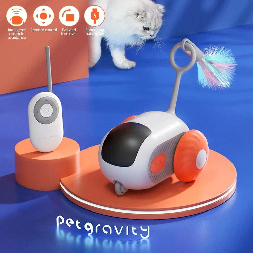 Automatic Interactive Cat Toy with Feather | EURO VIBE UK