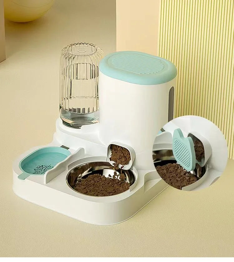 “2-in-1 Automatic Pet Feeder with Water Dispenser | Cat & Dog Feeder UK”