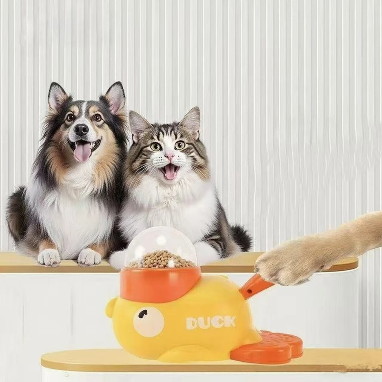 “Interactive Cat Duck Toy UK | EURO VIBE Fun Automatic Cat Toy”