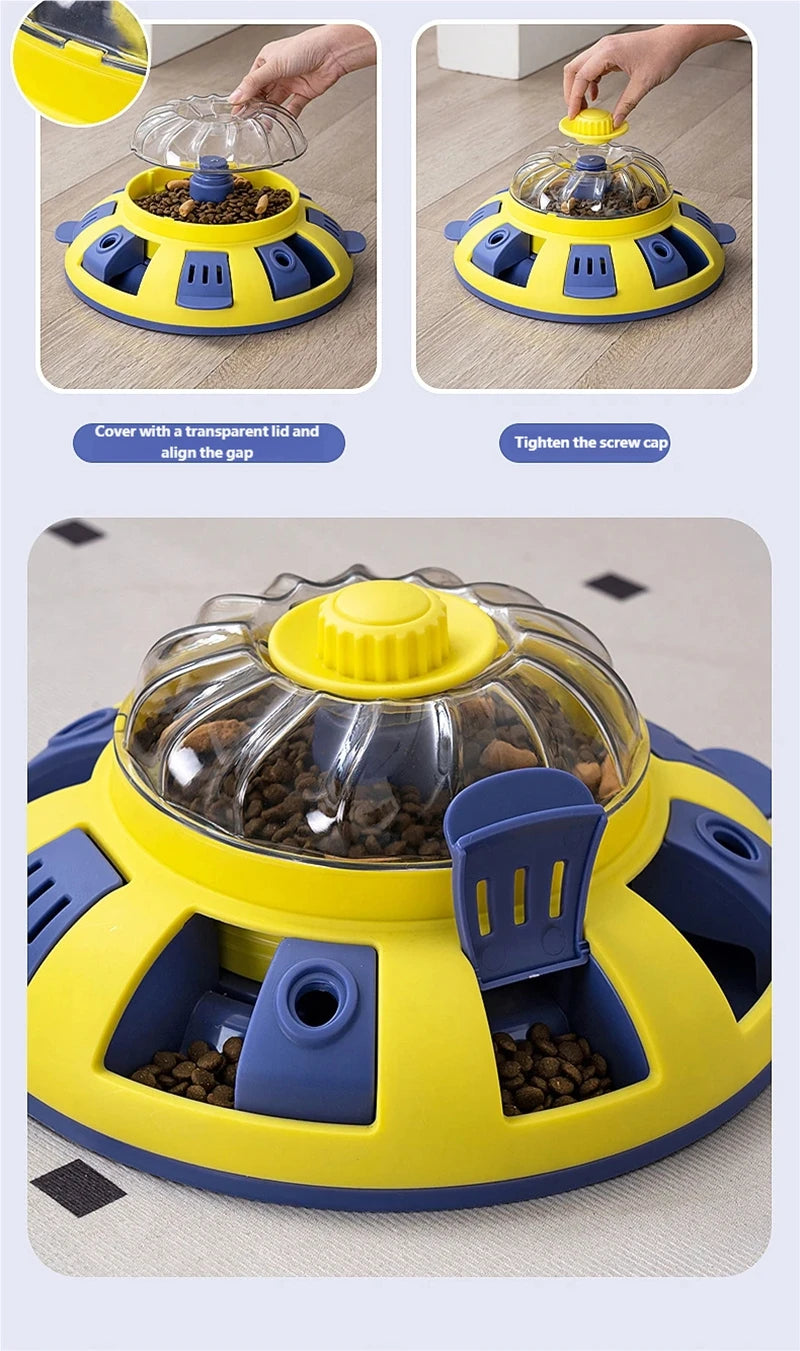 EURO VIBE Interactive Dog Puzzle Feeder – Brain Training Toy