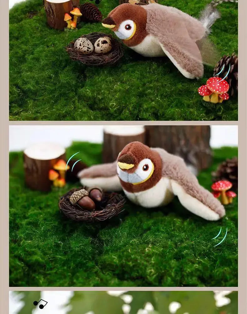 Rechargeable Flying Bird Cat Toy with Chirping & Flapping Wings