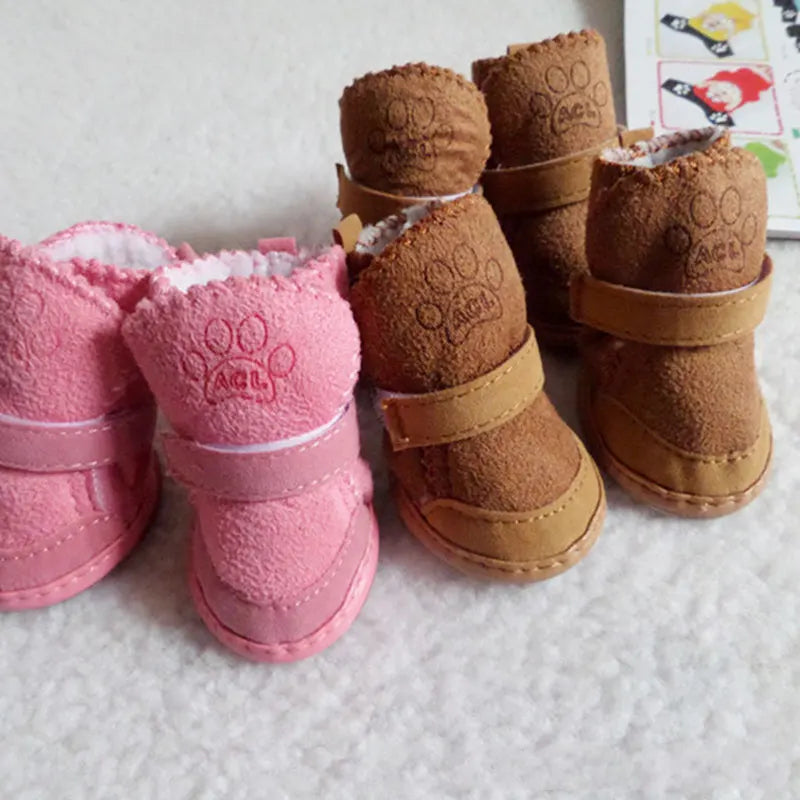 EURO VIBE Dog Winter Shoes | Warm Anti-Slip Pet Boots UK