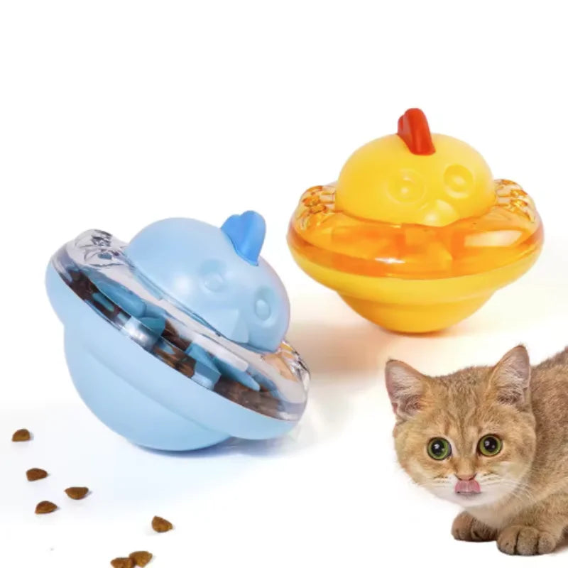 EURO VIBE Cat Treat Dispenser | Interactive Puzzle Feeder Toy