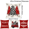 EURO VIBE Christmas Cushion Covers Set of 4 | Festive Decorative Pillows