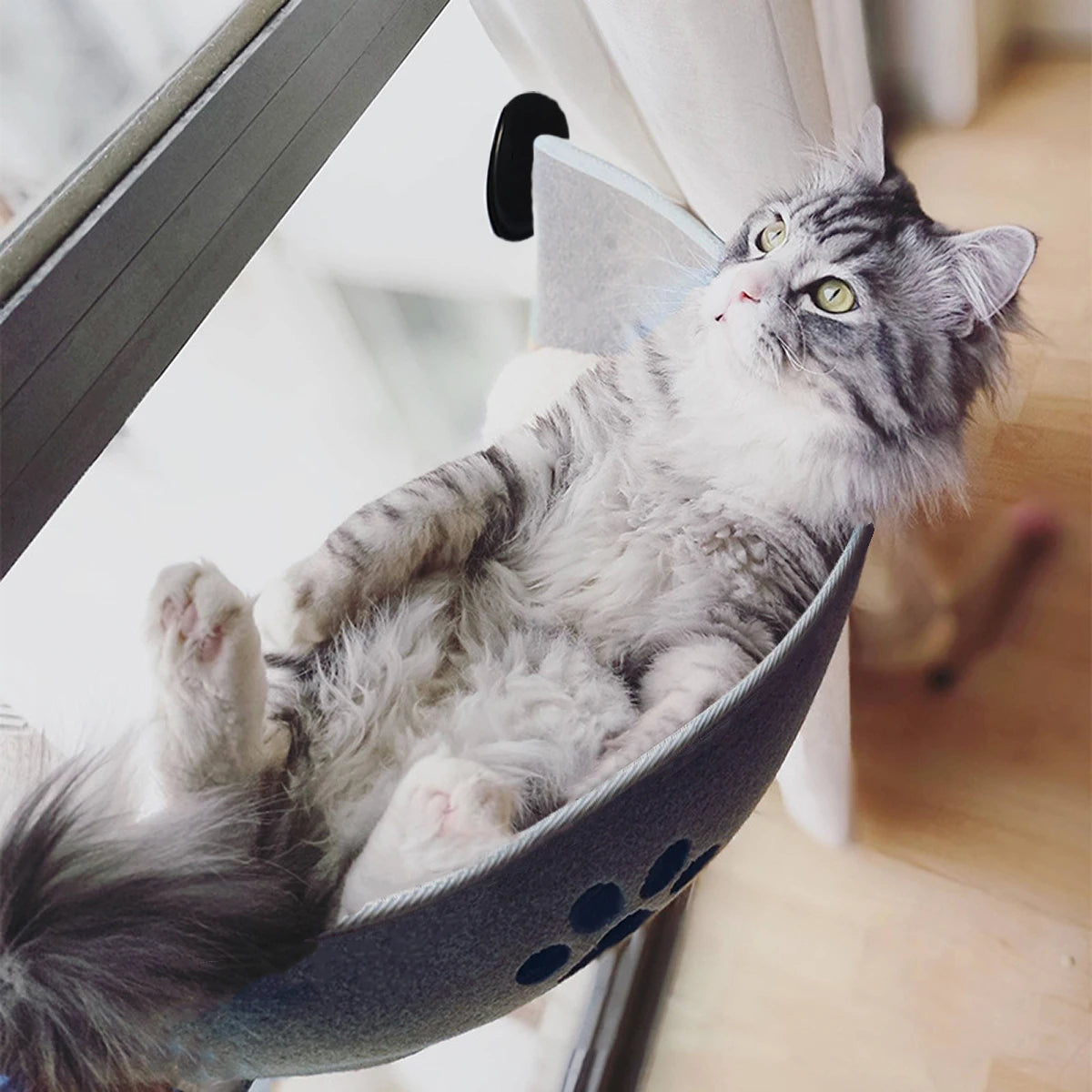 EURO VIBE Cat Window Hammock Bed with Strong Suction Cups