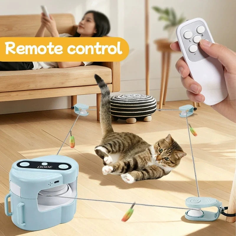 EURO VIBE Remote Control Cat Toy | Interactive Automatic Teaser
