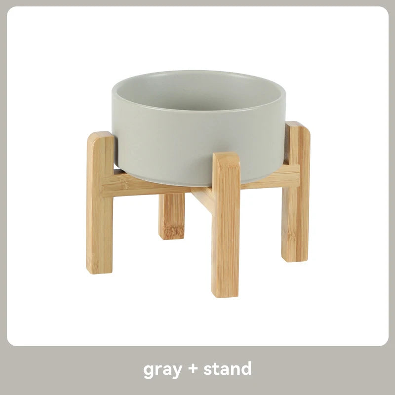 “Modern Elevated Pet Feeding Bowl Set – Raised Dog & Cat Feeder