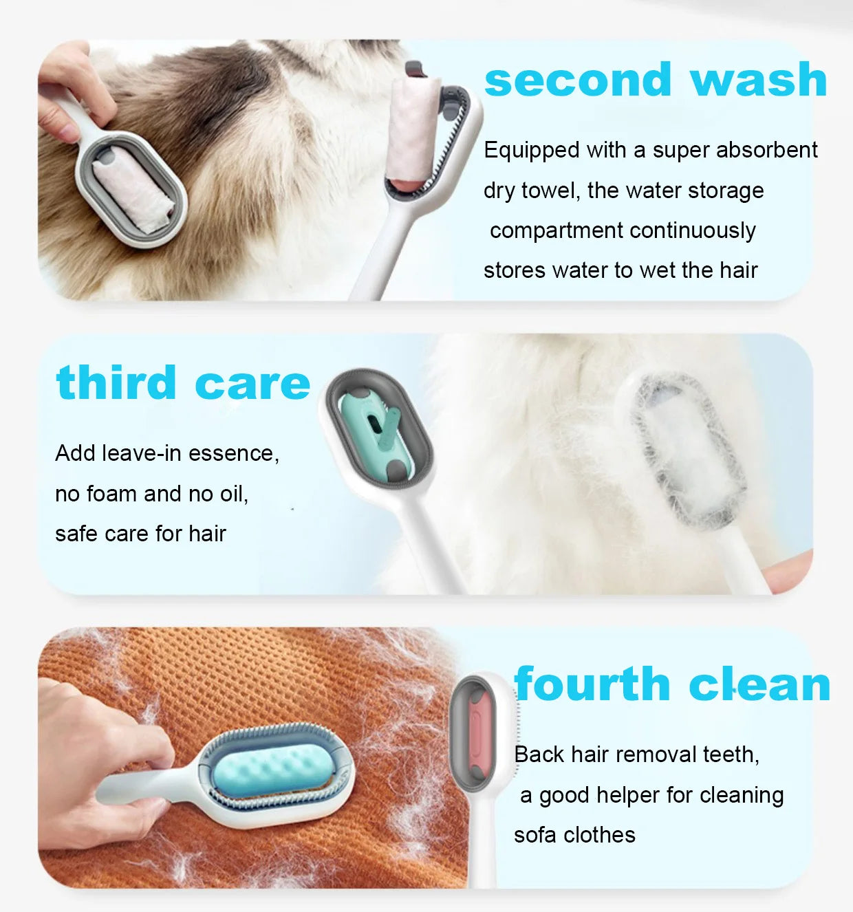 “Dog Grooming Brush – Deshedding & Massage Groomer for Dogs