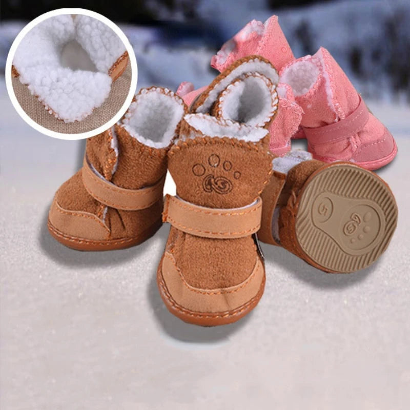 EURO VIBE Dog Winter Shoes | Warm Anti-Slip Pet Boots UK