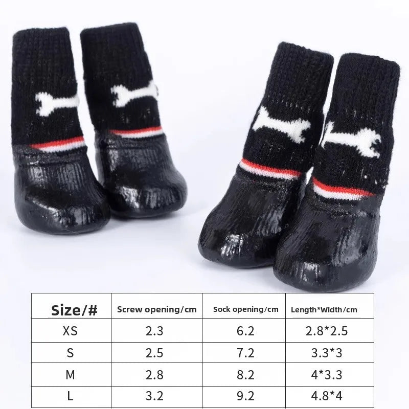EURO VIBE Waterproof Dog Boots | Anti-Slip Pet Shoes