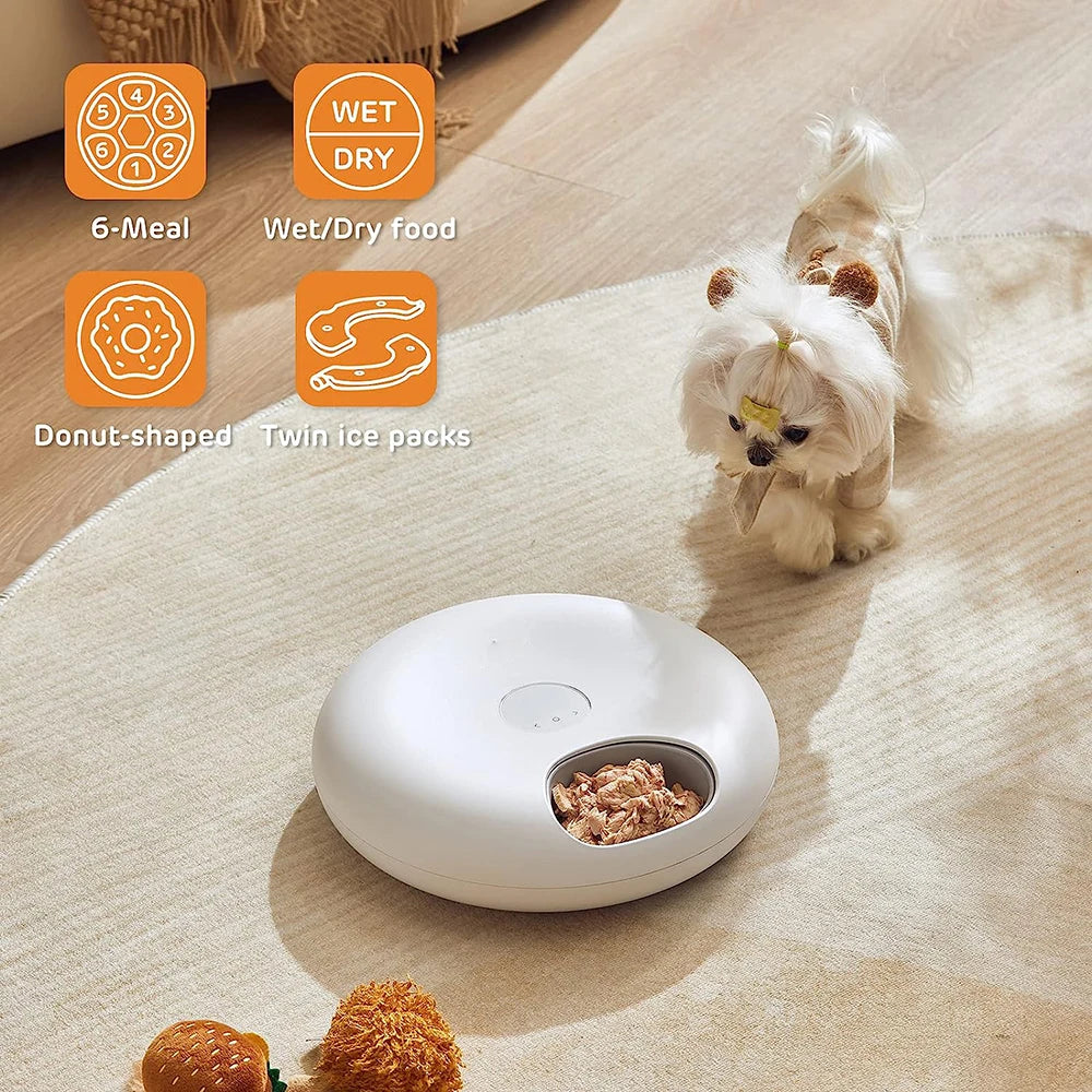 EURO VIBE Slow Feeder Dog Bowl with Food Storage – 500g