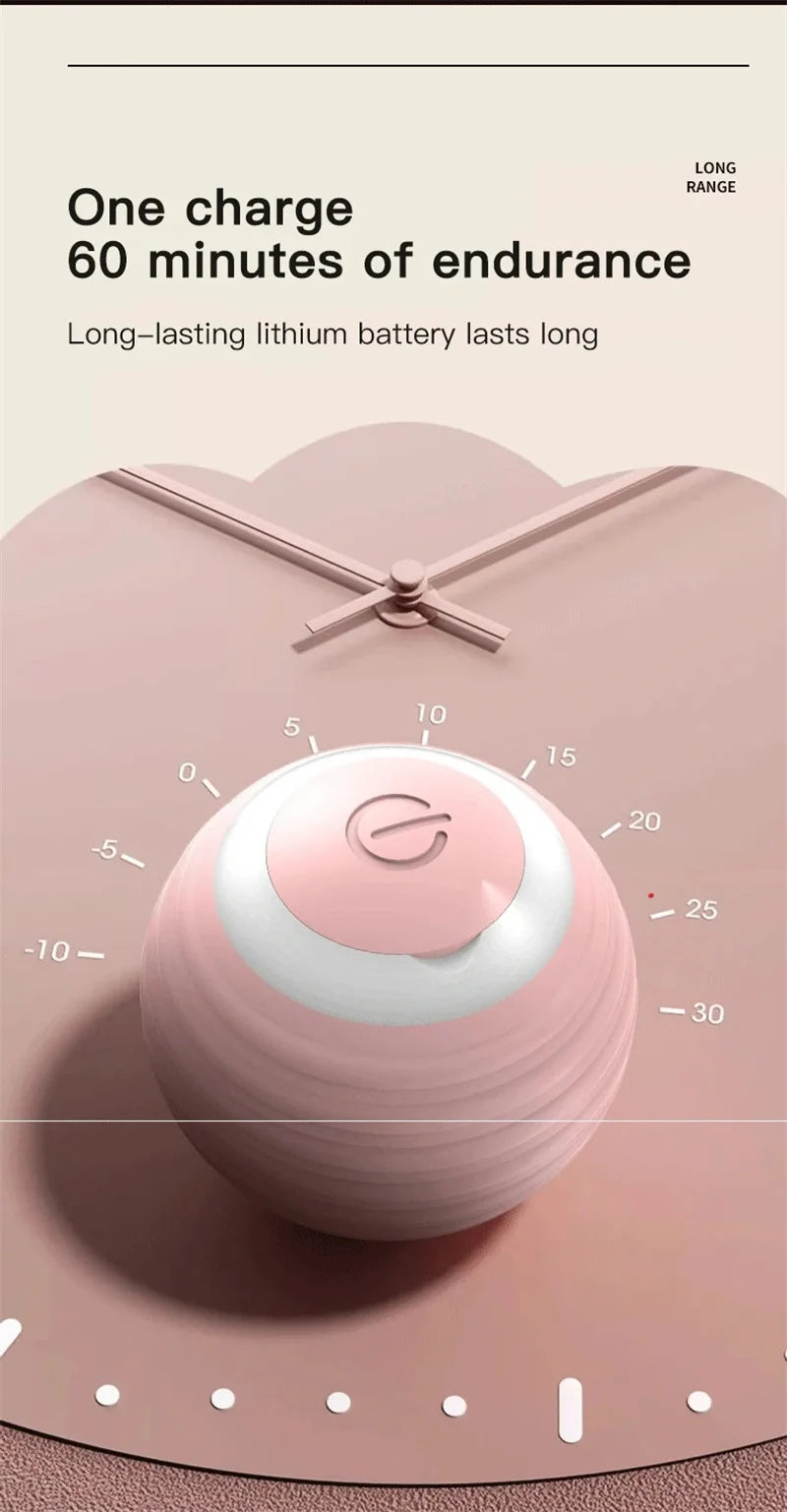 “Automatic Teasing Cat Ball Toy – Interactive Smart Rolling Pet Toy USA”