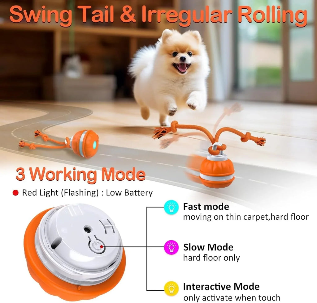 EURO VIBE Interactive Dog Rope Toy with Suction Cup & Ball
