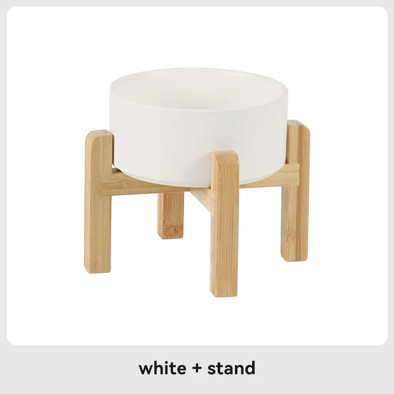 “Modern Elevated Pet Feeding Bowl Set – Raised Dog & Cat Feeder