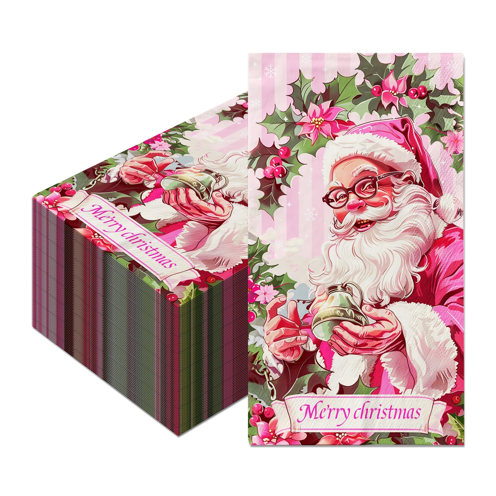 Christmas Disposable Paper Napkins Festive Party Set – EURO VIBE