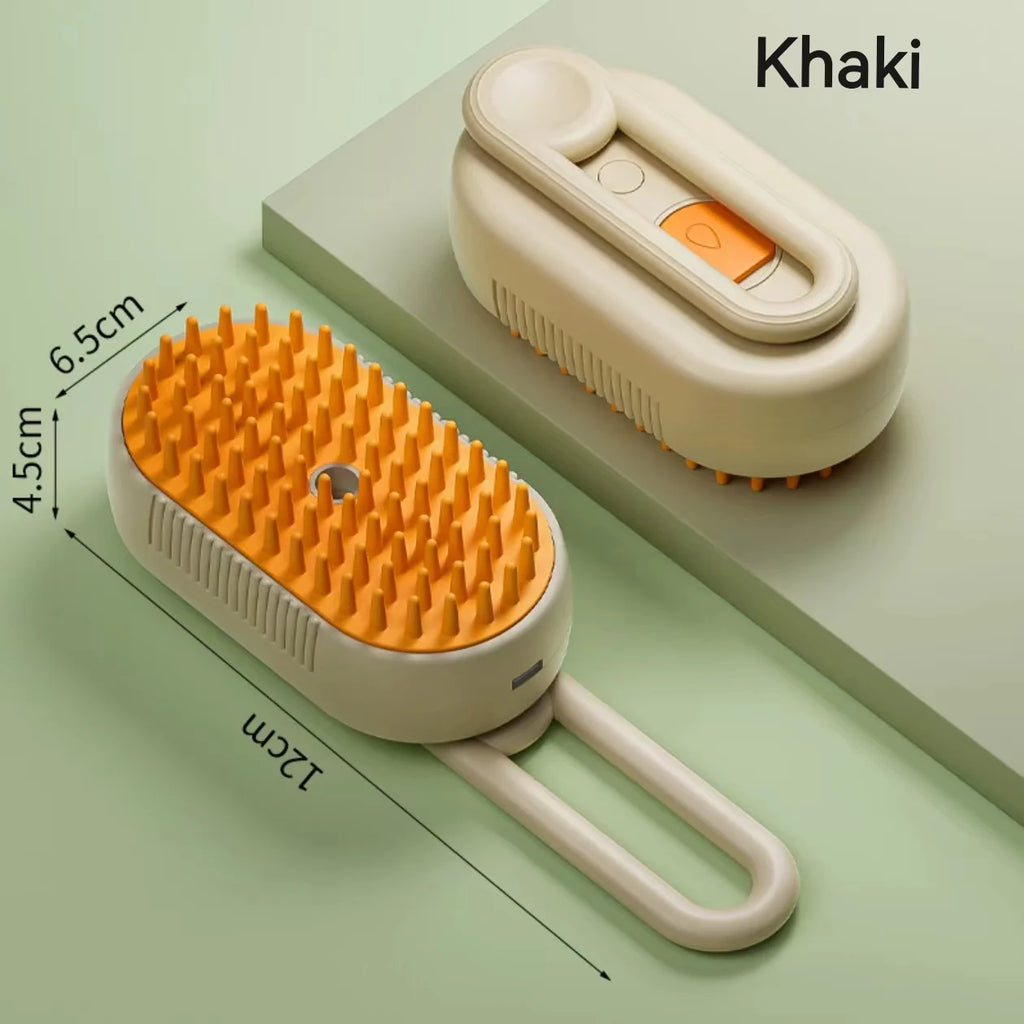 EURO VIBE Steam Pet Grooming Brush for Dogs & Cats – Hair Remover