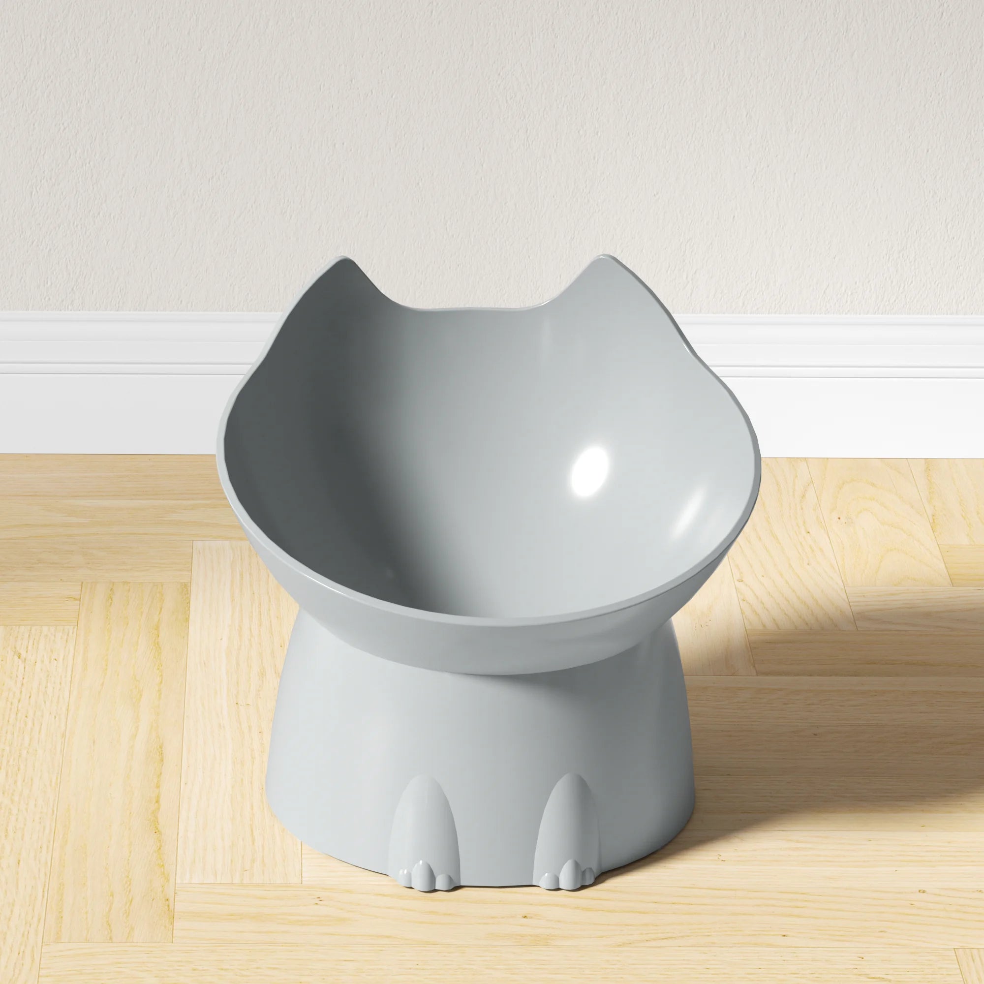 EURO VIBE Elevated Cat Bowl | Anti-Slip Pet Feeding Dish for Cats
