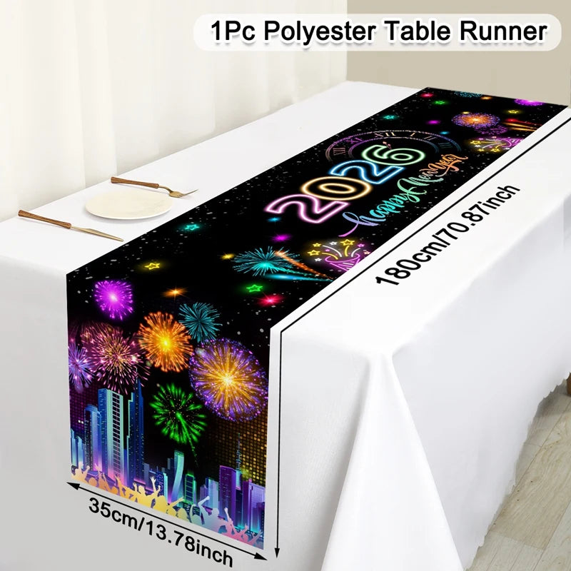 New Year 2026 Table Runner – Party Table Decor UK | EURO VIBE