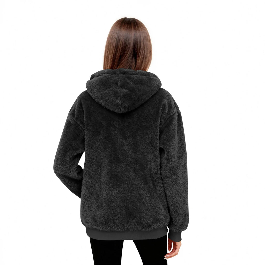 Women’s Fleece Hoodie | Casual Long Sleeve Hooded Top for Autumn Winter