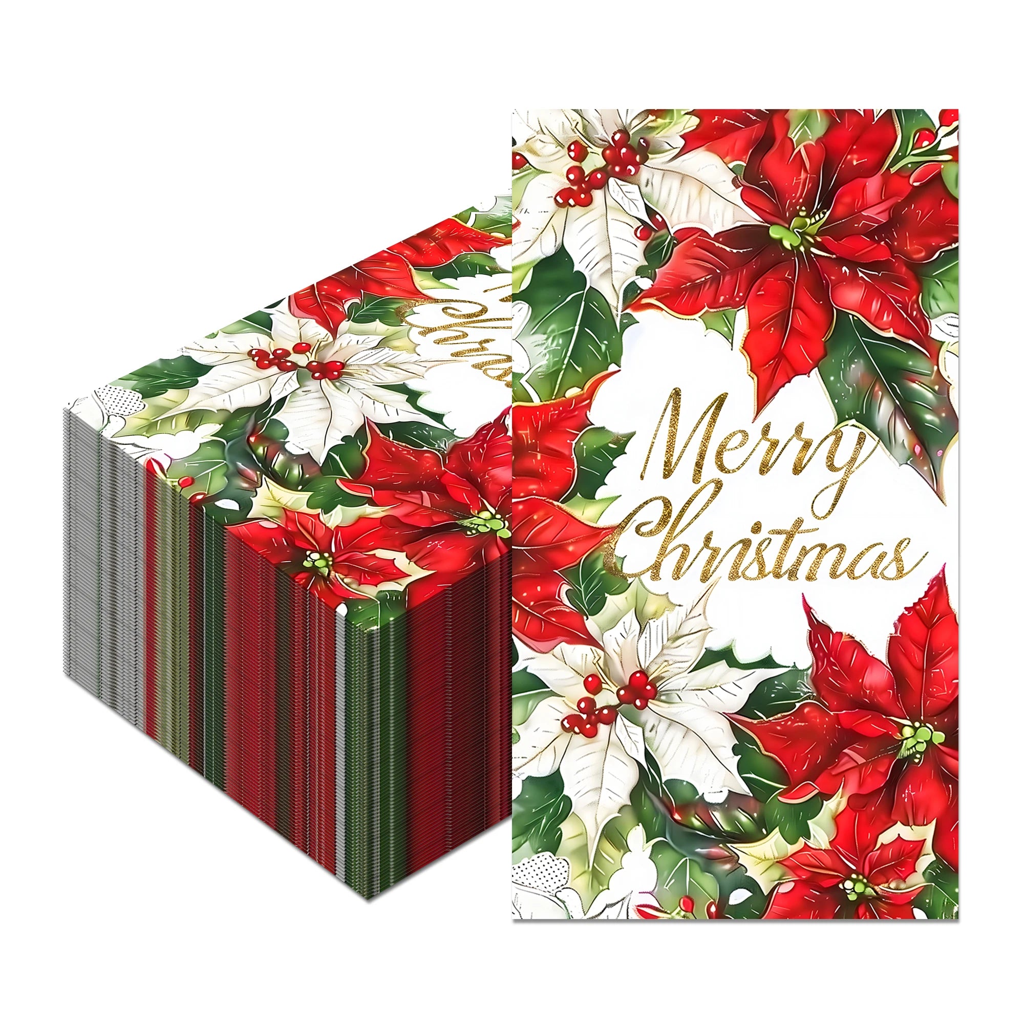 Christmas Disposable Paper Napkins Festive Party Set – EURO VIBE