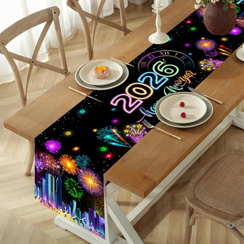 New Year 2026 Table Runner – Party Table Decor UK | EURO VIBE