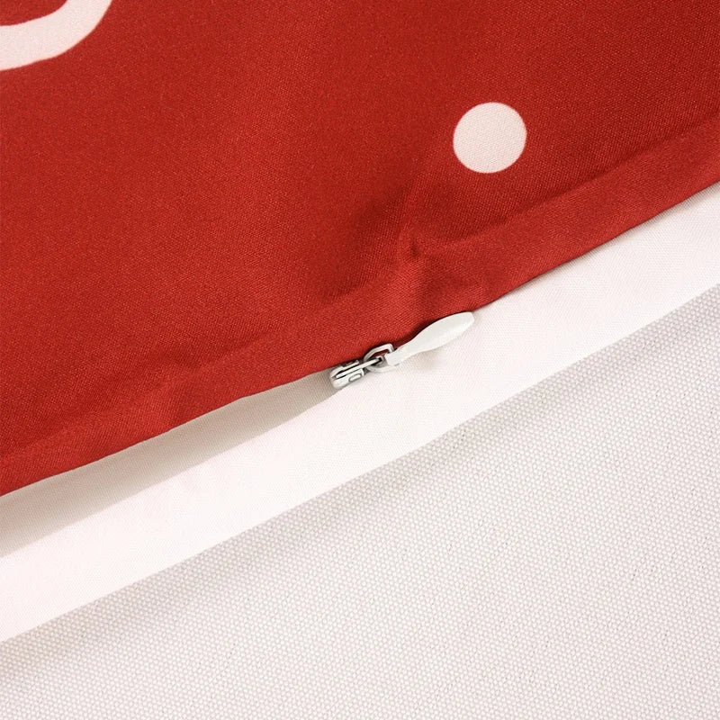 EURO VIBE Christmas Cushion Covers Set of 4 | Festive Decorative Pillows